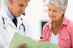 Doctor with female patient